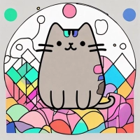 Pusheen Cat Coloring Game